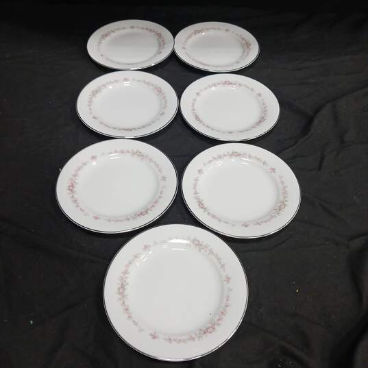 7pc Set of Noritake Rosepoint China Sauce Plates image number 1
