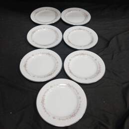 7pc Set of Noritake Rosepoint China Sauce Plates