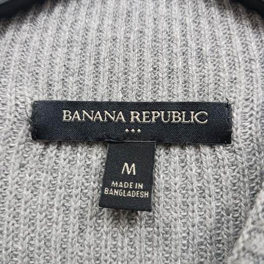 Banana Republic Women's Gray Cotton Blend Sweater Dress  Size M image number 3