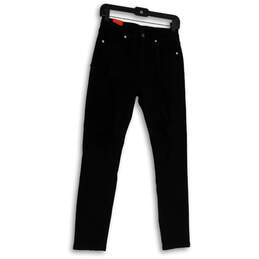 NWT Womens Black Dark Wash Stretch Pockets Denim Skinny Jeans Size 6