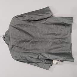 Women's 3/4 Sleeve Silver Suit Jacket Sz 12P NWT alternative image