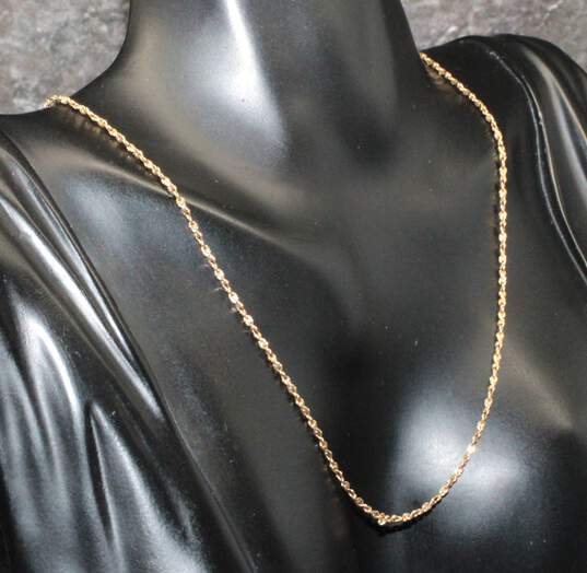 14K Yellow Gold Necklace image number 1