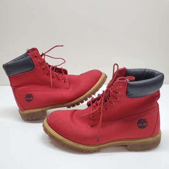 Timberland Men's Red Hiking Boots Size 11 image number 1