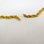 14K Yellow Gold Rope Chain Necklace for Repair 3.7g image number 5