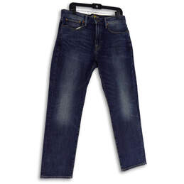 NWT Mens Blue Denim Medium Wash Stretch Pockets Straight Jeans Size 33x30