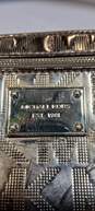Michael Kors Metallic Gold Tone Signature Mini Satchel Bag image number 6