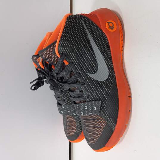 Nike KD Trey 5 III Black Total Orange Basketball Sneakers Size 7Y image number 3