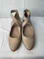 Anne Klein Women Beige Suede Strap Flat Shoe Size 8.5 M IOB image number 1
