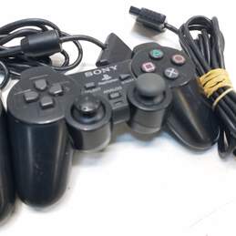 Sony PS2 controllers - Lot of 2, black alternative image