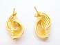 14K Yellow Gold Swirl Earrings 2.2g image number 5
