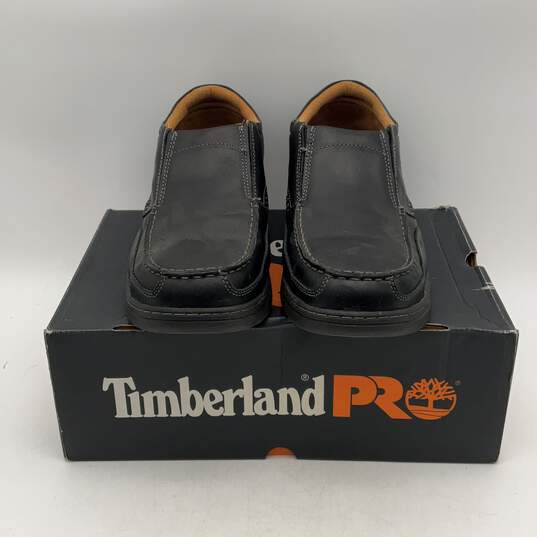 NIB Timberland Pro Mens Black Leather Alloy Toe Work Boots Shoes Size 14 W/ Box image number 3
