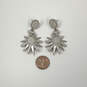 Designer Kendra Scott Silver-Tone Star Shape Dangle Earrings w/ Dust Bag image number 2