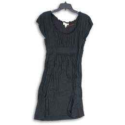 Ann Taylor Loft Womens Black Scoop Neck Pullover A-Line Dress Size M