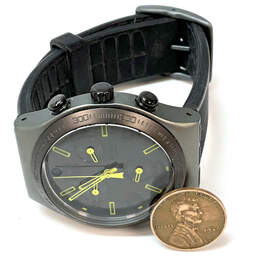 Designer Swatch Irony Swiss Black Strap Chronograph Dial Analog Wristwatch alternative image