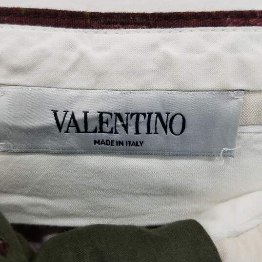 AUTHENTICATED Valentino Spa Printed Wide Leg Cropped Cotton Pants Size 38 image number 3