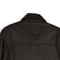 Womens Brown Leather Spread Collar Long Sleeve Full-Zip Jacket Size M image number 4