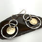 Designer Robert Lee Morris Soho Two-Tone Wire Wrapped Orbital Drop Earrings image number 1