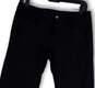 Womens Black Flat Front Pockets Stretch Wide Leg Cargo Pants Size 6T image number 3