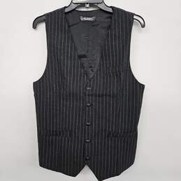 Lavs Amadeus Striped Business Suit Vest V Neck