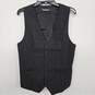 Lavs Amadeus Striped Business Suit Vest V Neck image number 1
