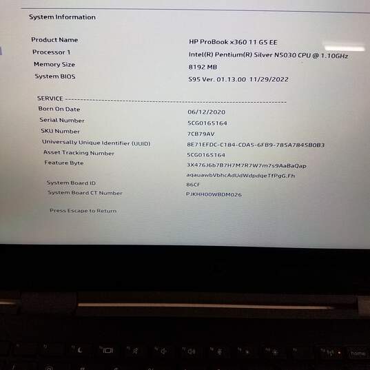 HP ProBook x360 G5 EE 11inch Intel Pentium N5030@1.1GHz CPU 4GB RAM & SSD #9 image number 9