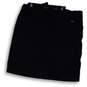 Womens Black Stretch Flat Front Comfort Short Straight & Pencil Skirt Sz 12 image number 2