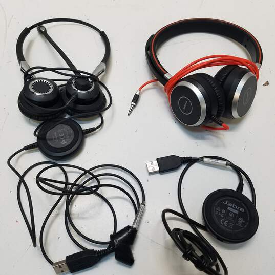 Bundle of 2 Jabra HSC017 & BI22400 Headphones image number 1