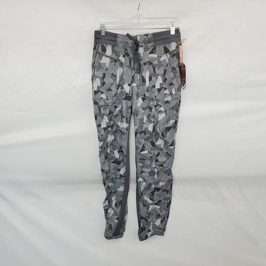 Indygena Gray Pewter Camo Print Maeto Pant WM Size S NWT image number 1