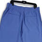 Womens Blue Flat Front Elastic Waist Pull-On Jogger Pants Size 16T image number 4