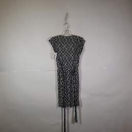 Womens Argyle Diamond Short Sleeve Knee Length Wrap Dress Size Small alternative image