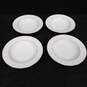 8pc Style House Fine China Brocade Pattern Dinner Plates & Salad Bowls image number 4