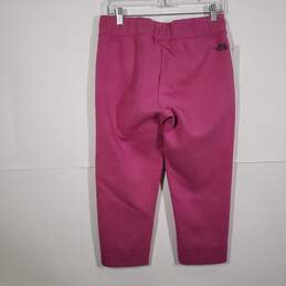 Womens Flat Front Drawstring Waist Slash Pockets Cropped Pants Size Medium alternative image