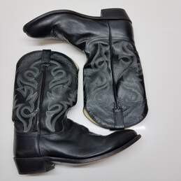 Dan Post Milwaukee J Toe Black Western Leather Boots Men's Size 14D alternative image