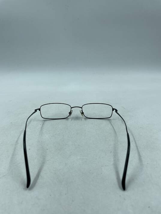 Calvin Klein Black Slim Rectangle Eyeglasses image number 3