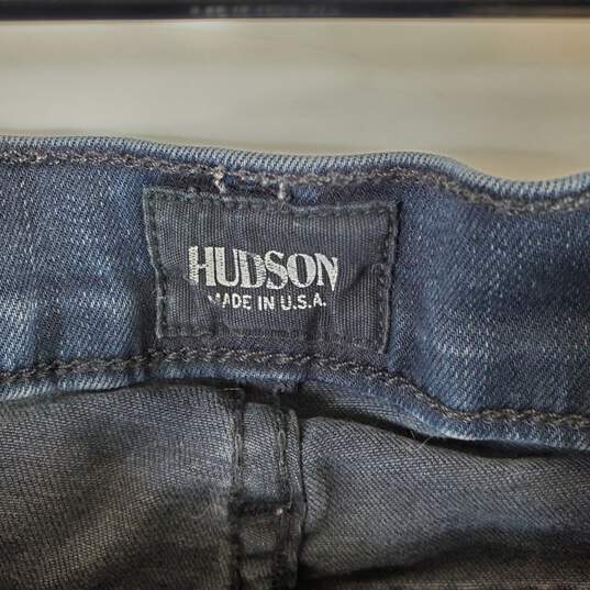 Hudson Women Dark Blue Skinny Biker Jeans Sz 26 image number 3