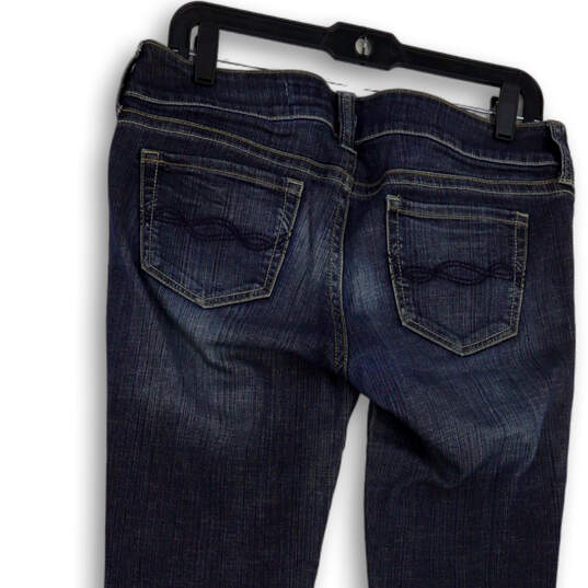 Womens Blue Medium Wash Pockets Stretch Denim Bootcut Leg Jeans Size 8 image number 4