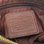 Coach Mini Christie Carryall Brick Red Pebble Leather Shoulder Bag image number 6