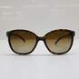 AUTHENTICATED PRADA PR01OS BROWN/GREEN CAT EYE SUNGLASSES image number 1