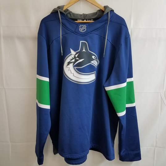 NHL Vancouver Canucks Adidas fleece lined hooded jersey 2XL image number 1