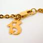 18K Yellow Gold Chain & 13 Pendant w/ 14K Yellow Gold Maria Name Charms 4.4g image number 4