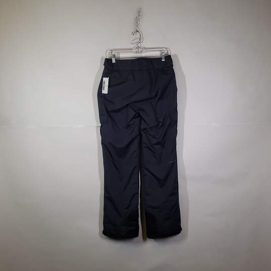 Mens Zipped Pockets Flat Front Straight Leg Insulated Snow Pants Size Medium image number 2