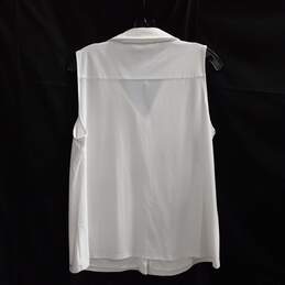 Tommy Hilfiger Women's Sleeveless Button Up Blouse Vest Size XL NWT alternative image