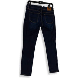 Womens Blue Dark Wash Denim Pockets Regular Fit Skinny Jeans Size 0/25 alternative image