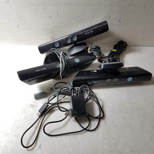 Lot of Three Untested Microsoft Kinect Sensor for Xbox 360 image number 2