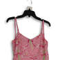 Womens Pink Floral Sleeveless V-Neck Back Zip Fit & Flare Dress Size 8 image number 3