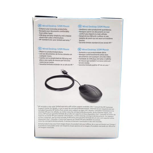 #23 HP | Wired Desktop 320M Mouse (SEALED) image number 5
