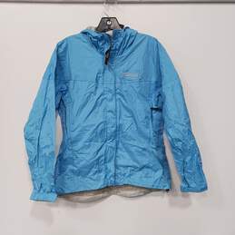 Marmot Women's Blue Full Zip Hooded Windbreaker Jacket Size S