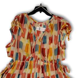 NWT Womens Multicolor Painters Palette Rainbow Cutout Mini Dress Size XL