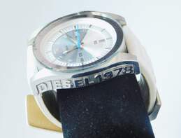 Diesel DZ-1257 Silver Tone & Leather Band Chunky Watch 99.1g alternative image