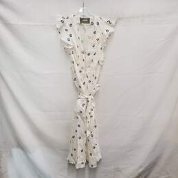 Reformation Serengeti WM's 100% Linen Hawaiian Plunge Neck Midi Dress Size M